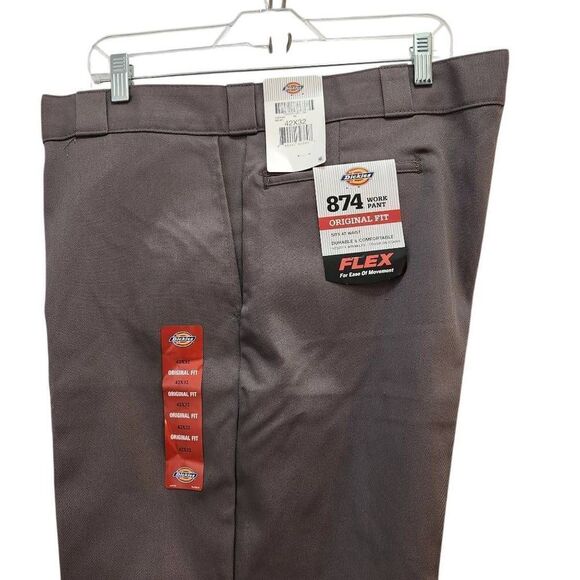 Dickies 874 original fit work pants flex gray 42x32 - Picture 1 of 9